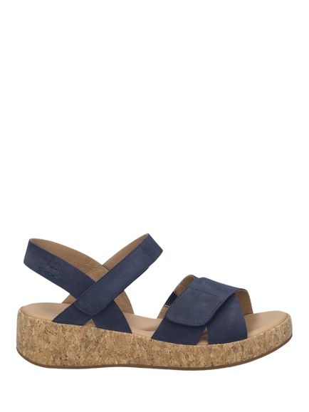 Josef Seibel Evita 03 Strappy Footbed Sandals, Ocean Blue