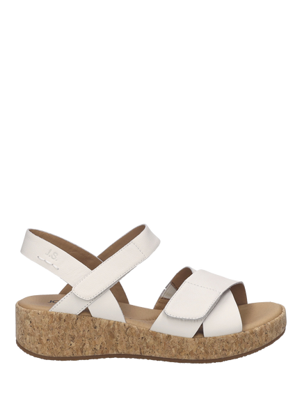 Josef Seibel Evita 03 Strappy Footbed Sandals, Off White
