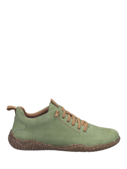 Josef Seibel Wynona 06 Leather Lace Up Trainers, Olive Green, Olive Green