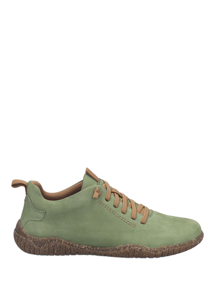 Josef Seibel Wynona 06 Leather Lace Up Trainers, Olive Green, Olive Green