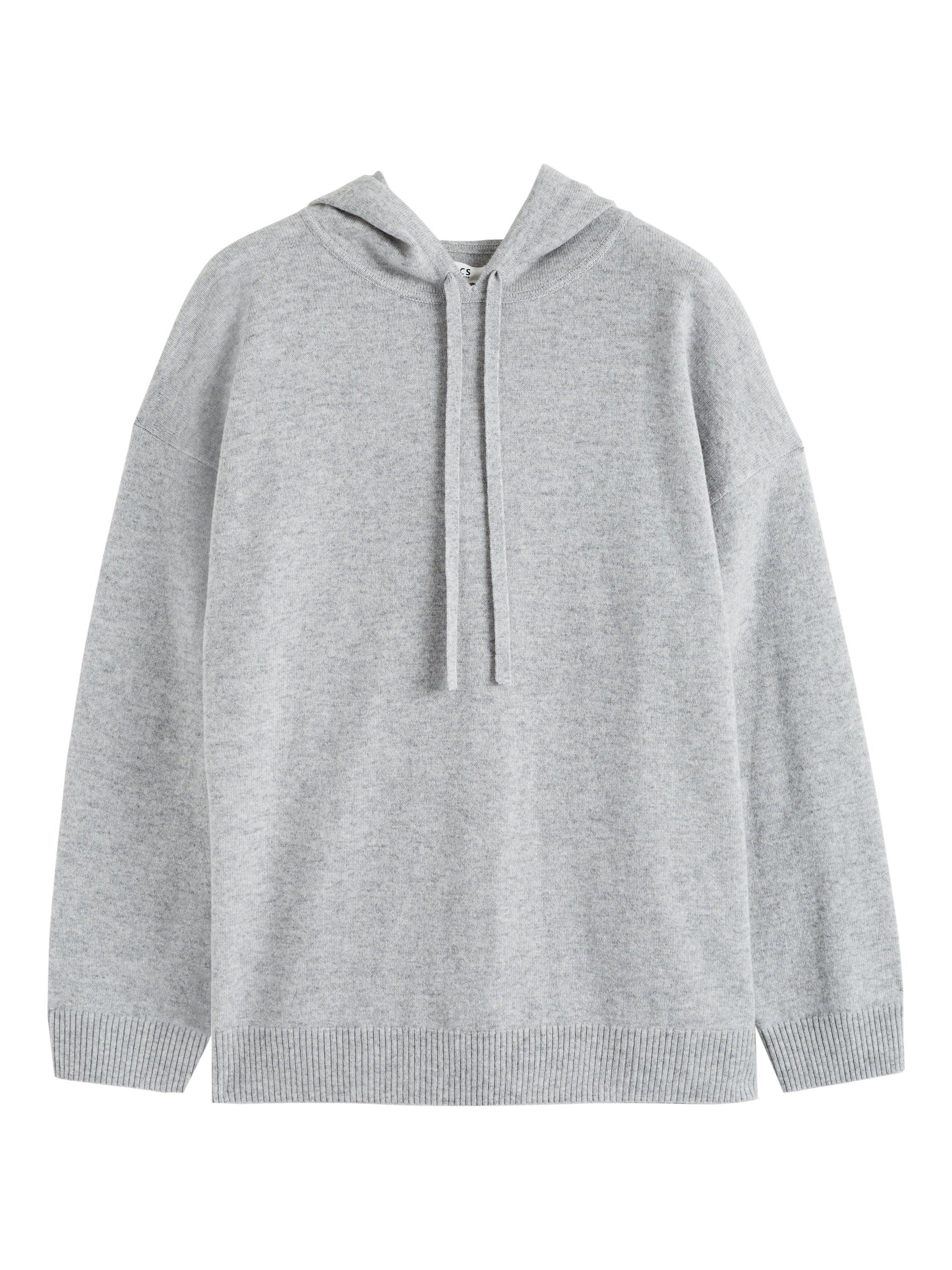 Product image 3 of 3, which shows Chinti & Parker Relaxed Wool Rich Hoodie, Light Grey, XS