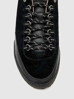 AllSaints Harri Leather Trainers - view 2, Black
