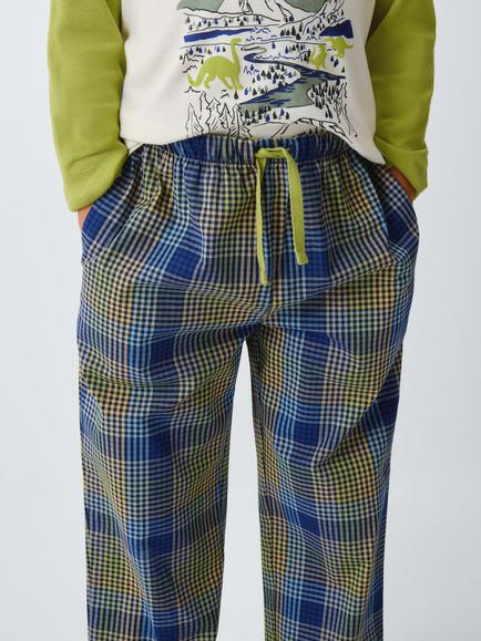 John Lewis Kids' Adventure Raglan Pyjamas, Multi - view 2, Multi