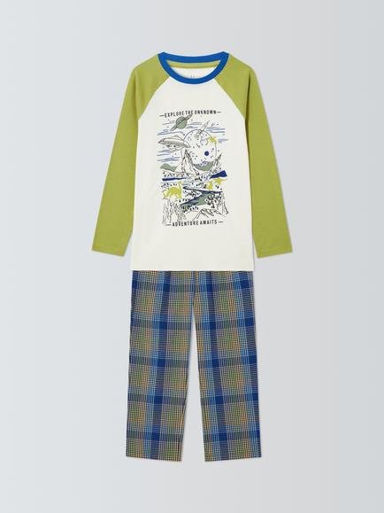 John Lewis Kids' Adventure Raglan Pyjamas, Multi, Multi