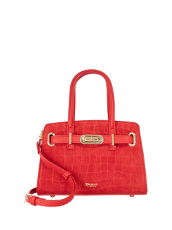 Dune London Dinkydefine Mini Belted Tote, Red, Red