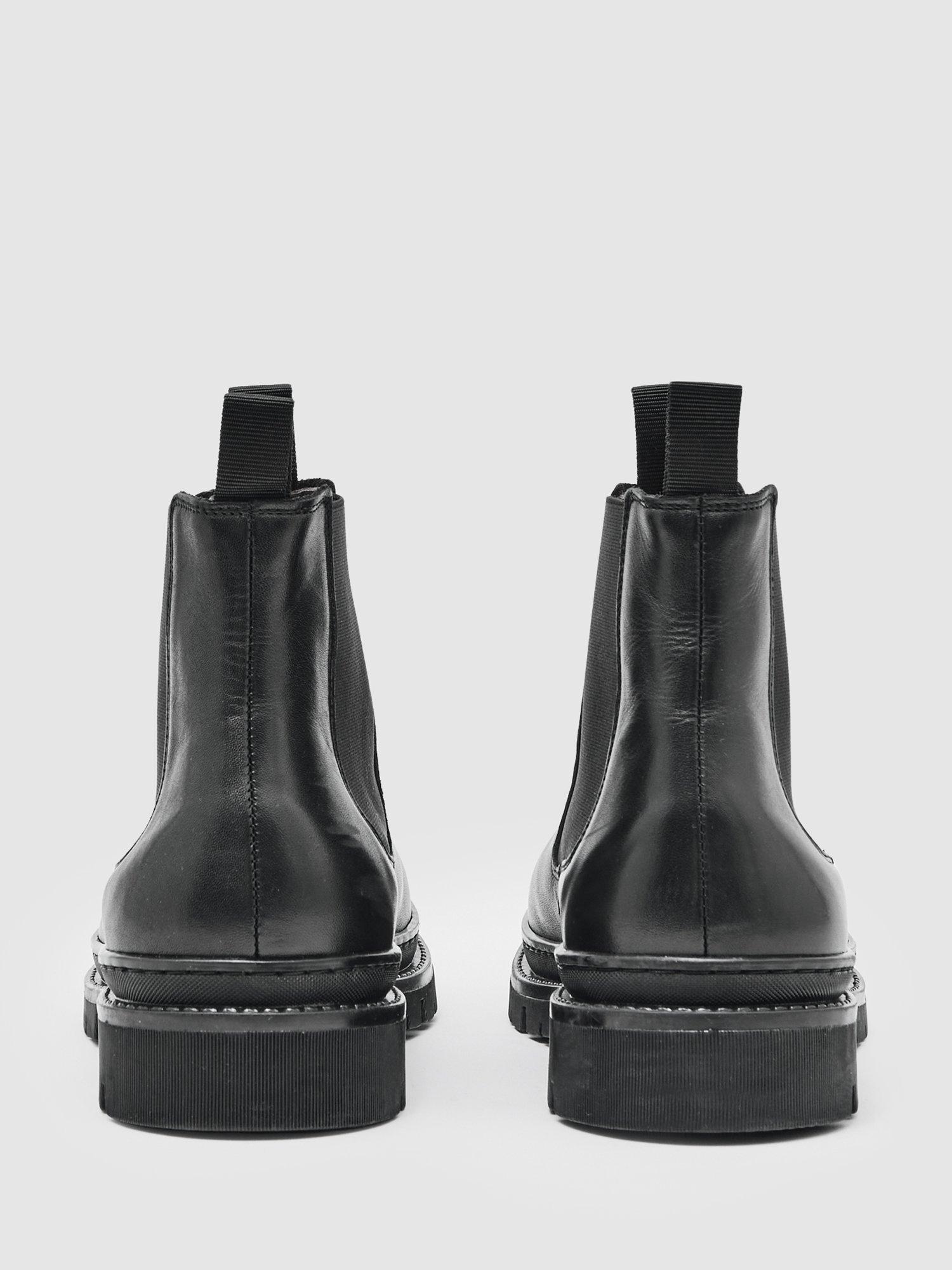 Product image 5 of 5, which shows Reiss Huxley Leather Chelsea Boots, Black, 7
