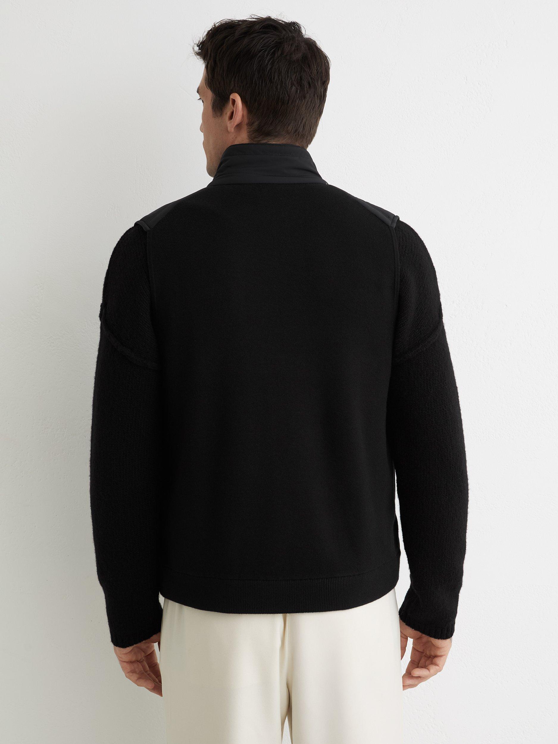 Product image 2 of 5, which shows Reiss Newford Padded Gilet, Black, XS