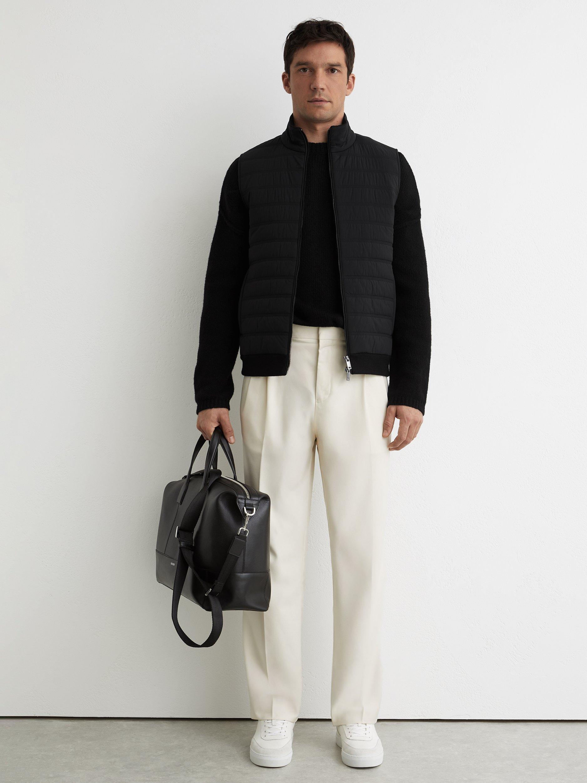 Product image 4 of 5, which shows Reiss Newford Padded Gilet, Black, XS