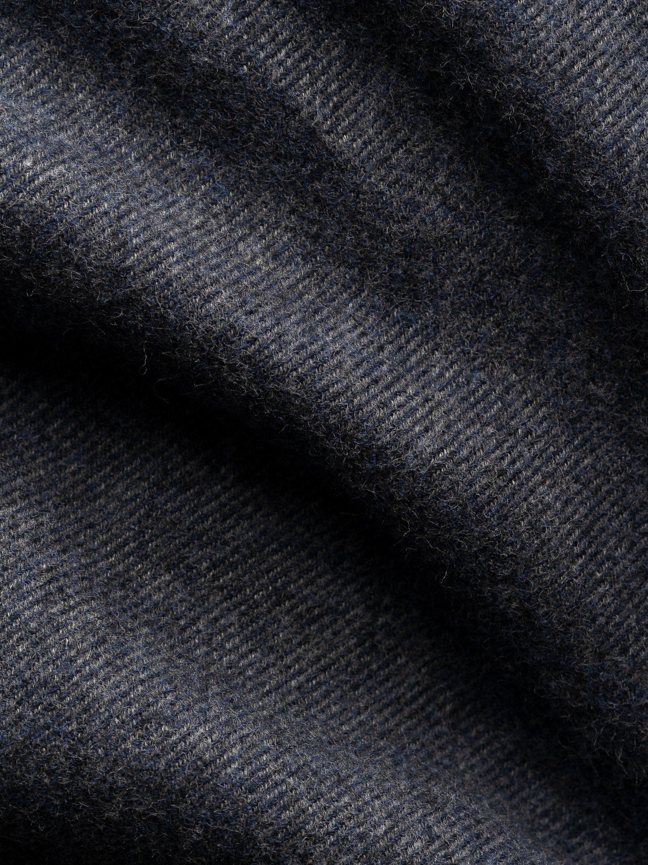 Product image 3 of 4, which shows Eton Cotton Regular Fit Flannel Shirt, Dark Blue, S