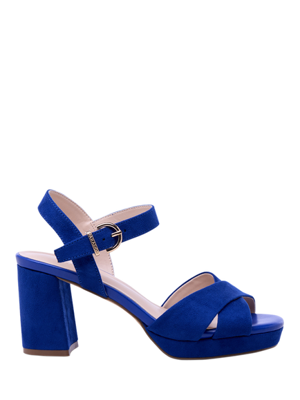 Paradox London Leya Block Heel Platform Sandals, Royal Blue, Royal Blue