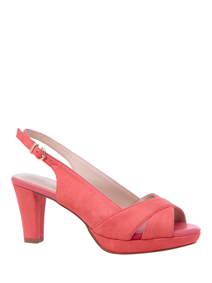 Paradox London Louise Platform Sandals, Coral - view 2, Coral