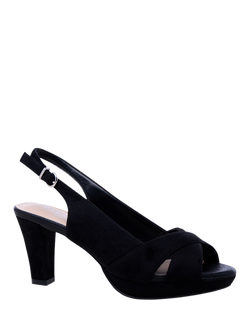 Paradox London Louise Platform Sandals, Black - view 2, Black