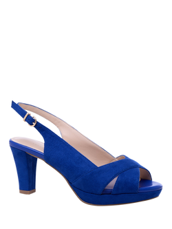 Paradox London Louise Platform Sandals, Royal Blue - view 2, Royal Blue