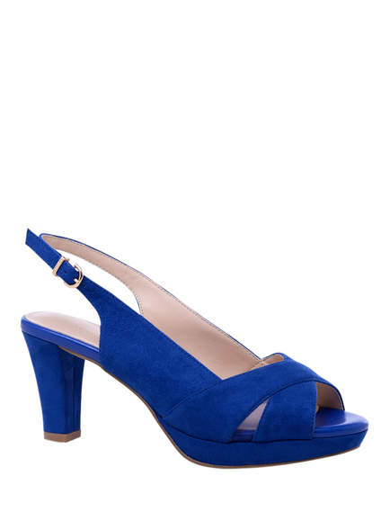 Paradox London Louise Platform Sandals, Royal Blue - view 2, Royal Blue