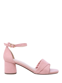 Paradox London Maxine Block Heel Sandals, Blush