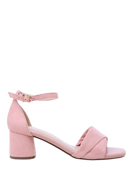 Paradox London Maxine Block Heel Sandals, Blush