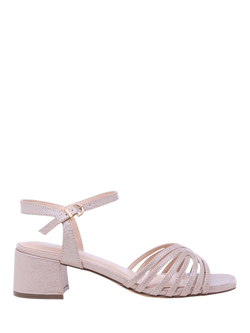 Paradox London Minerva Block Heel Sandals, Blush, Blush