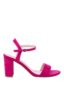 Paradox London Harmonia Block Heel Sandals, Fuchsia, Fuchsia