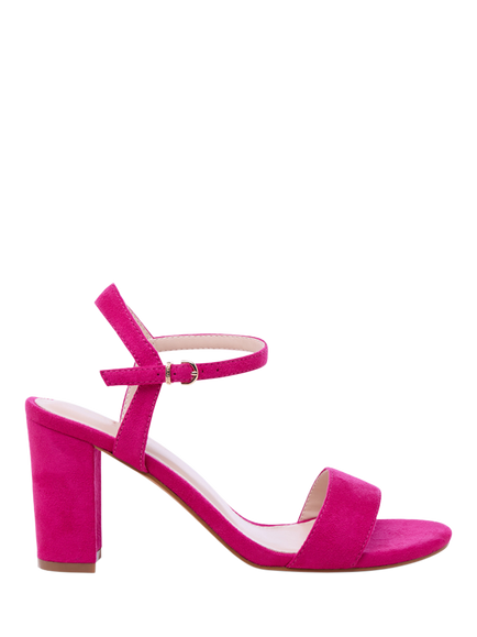 Paradox London Harmonia Block Heel Sandals, Fuchsia, Fuchsia