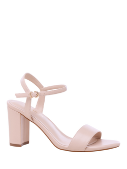 Paradox London Harmonia Block Heel Sandals - view 2, Nude