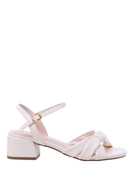 Paradox London Nirvani Wide Fit Block Heel Platform Sandals, Cream, Cream