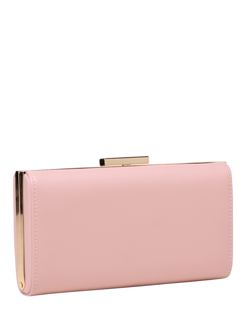 Product image 2 of 6, which shows Paradox London Dasha Box Clutch Bag, Blush