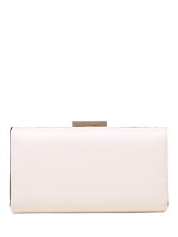 Paradox London Dasha Box Clutch Bag, Cream