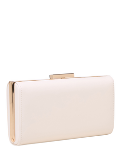 Paradox London Dasha Box Clutch Bag - view 2, Cream