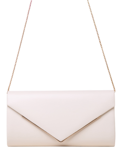 Paradox London Delynn Clutch Bag - view 2, Cream