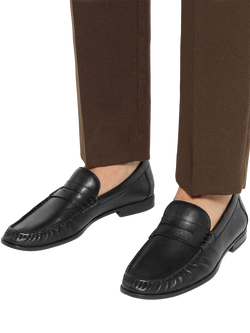 Dune London Sammi Wide Fit Leather Loafers - view 2, Black