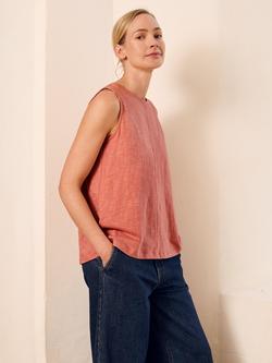 Celtic & Co. Sleeveless Swing Vest Top, Redwood, Redwood