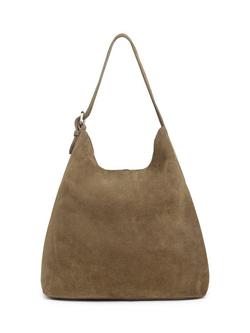 Celtic & Co. Slouchy Pure Suede Shoulder Bag, Khaki, Khaki