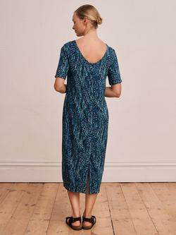 Celtic & Co. Abstract Button Back Bamboo Rich Dress, Multi - view 2, Multi