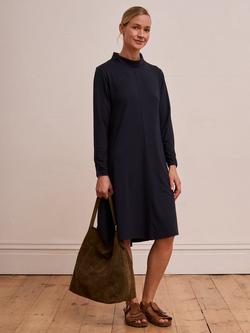 Celtic & Co. Roll Neck Bamboo Rich Dress, Navy, Navy