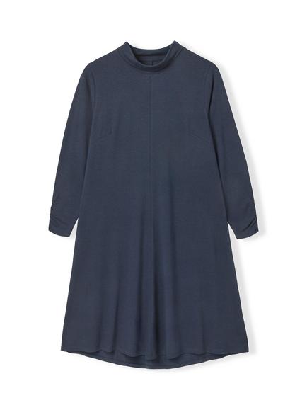 Celtic & Co. Roll Neck Bamboo Rich Dress, Navy - view 2, Navy