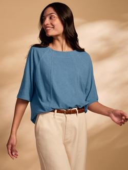 Celtic & Co. Relaxed Fit Linen Rich Swing Top, Smoke Grey - view 2, Smoke Grey