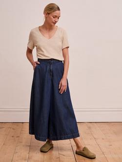 Celtic & Co. V-Neck Linen Blend T-Shirt, Ecru - view 2, Ecru