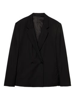 SISLEY Double-Breasted Blazer, Black, Black