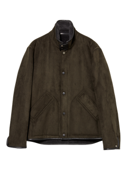SISLEY Shearling Jacket, Dark Green, Dark Green