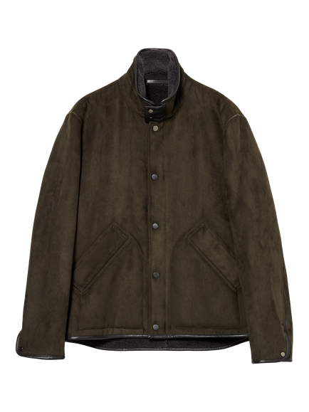 SISLEY Shearling Jacket, Dark Green, Dark Green