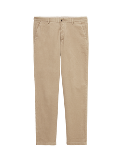 SISLEY Slim Fit Corduroy Chinos, Taupe, Taupe