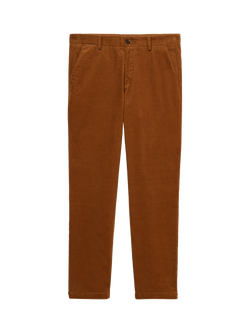 SISLEY Slim Fit Corduroy Chinos, Dark Brown, Dark Brown