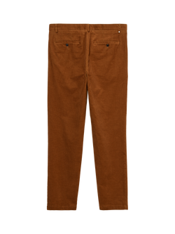 SISLEY Slim Fit Corduroy Chinos, Dark Brown - view 2, Dark Brown
