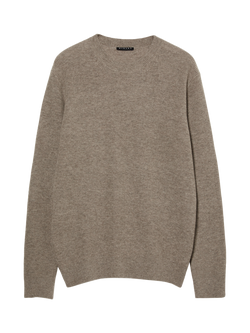 SISLEY Wool Blend Crew Neck Jumper, Taupe