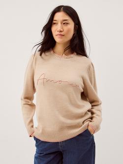 Monsoon Ami Amour Jumper, Natural, Natural