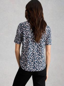 White Stuff Annie Abstract Shirt, Blue - view 2, Blue