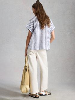 White Stuff Orla Shirt, Blue - view 2, Blue
