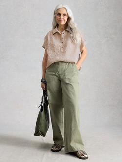 White Stuff Orla Stripe Boxy Shirt, Multi, Multi