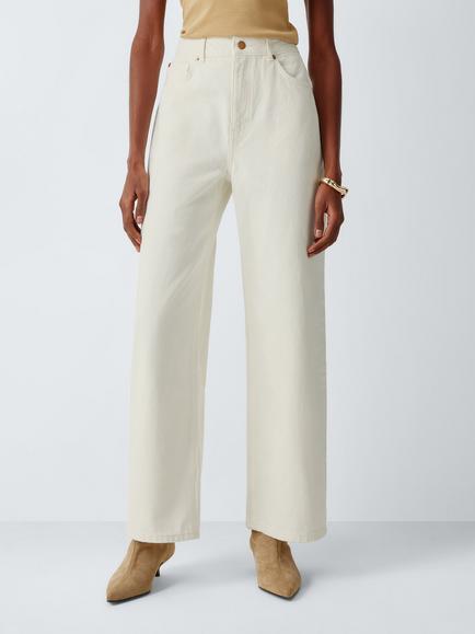 AND/OR Westlake Wide Leg Jeans, Ecru
