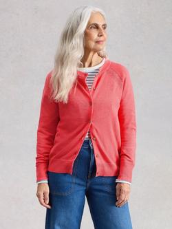White Stuff Lulu Cotton Cardigan, Pink, Pink